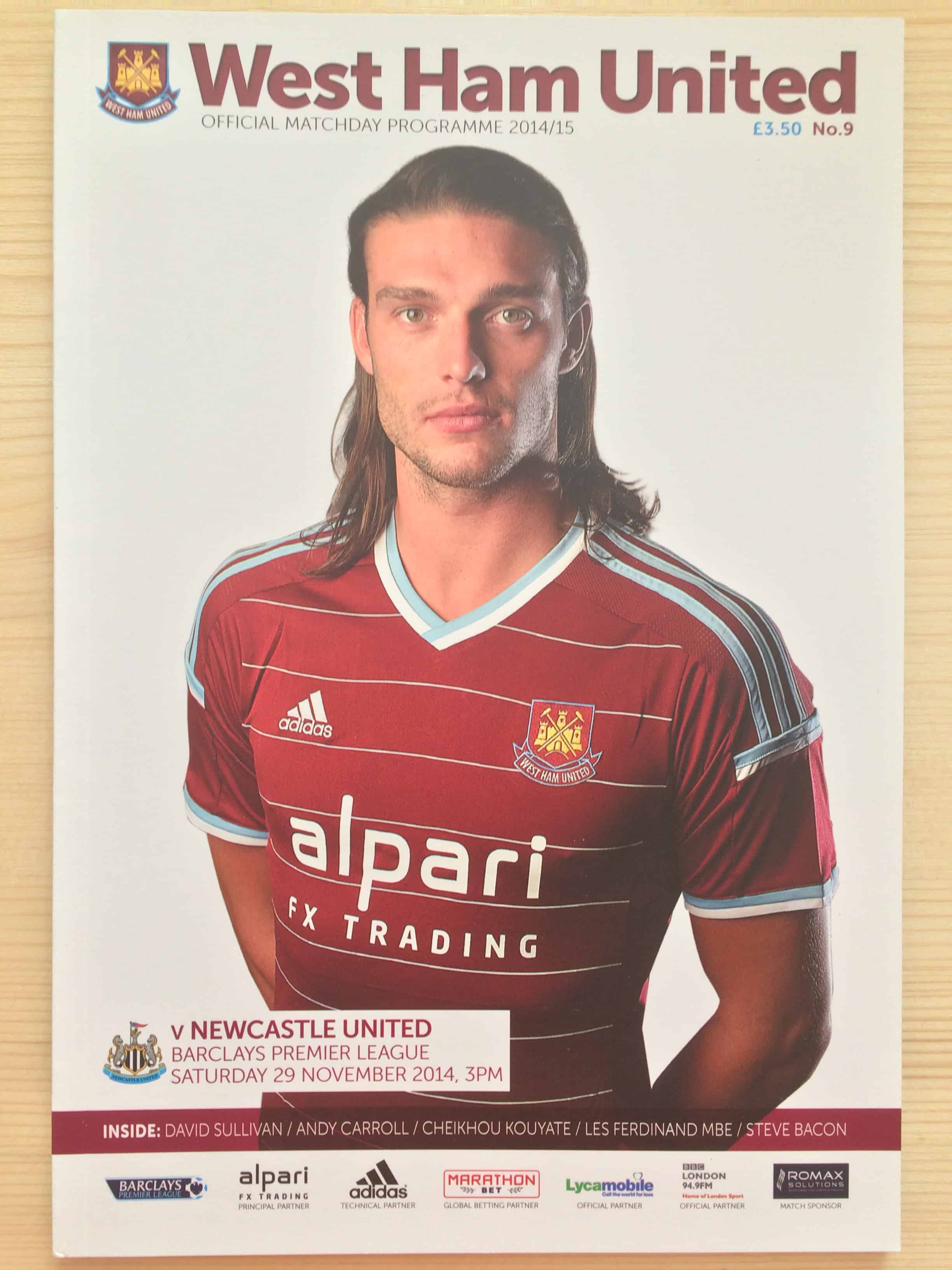 West Ham United FC v Newcastle United FC